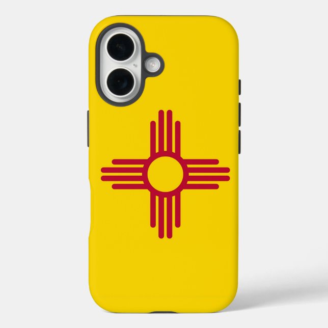 Apple iPhone 16 Case-Mate mit der Flagge New Mexic Hülle (Rückseite)