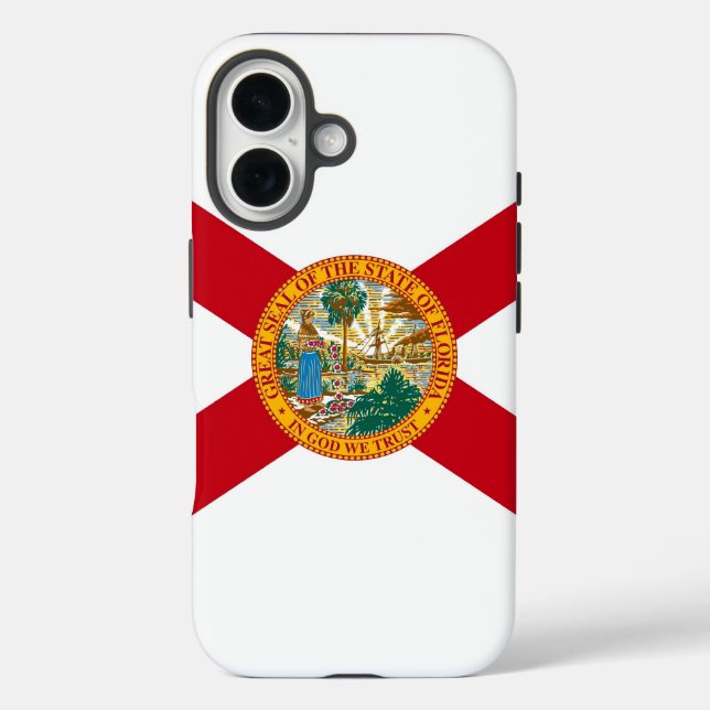 Apple iPhone 16 Case-Mate mit Florida-Flagge Hülle (Rückseite)