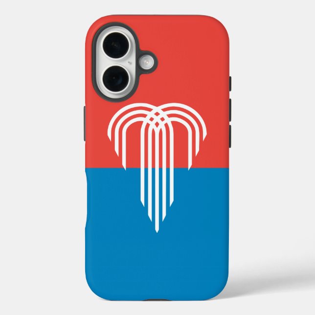 Apple iPhone 16 Case-Mate mit Kansas City-Flagge Hülle (Rückseite)