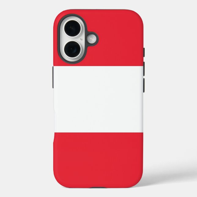 Apple iPhone 16 Case-Mate mit österreichischer Fla Hülle (Rückseite)