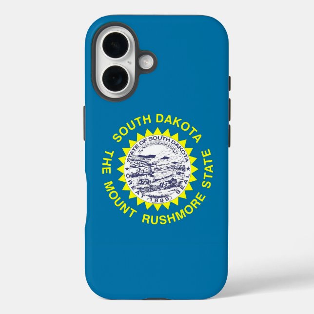Apple iPhone 16 Case-Mate mit South Dakota Hülle (Rückseite)