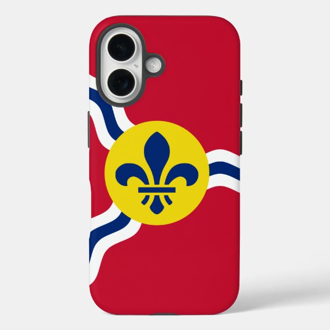 Apple iPhone 16 Case-Mate mit St. Louis-Flagge Hülle (Rückseite)