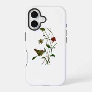 Apple iPhone 16 Gehäuse kleine Vogel Design Stil Hülle