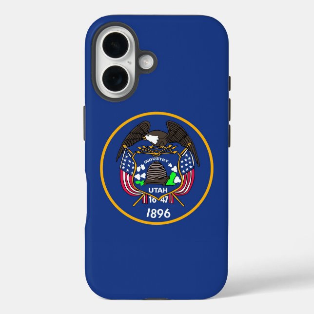 Apple iPhone 16 Hülle, alte Flagge des Bundesstaat Case-Mate iPhone Hülle (Rückseite)