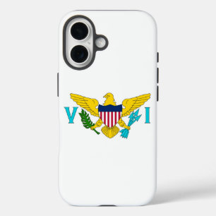 Apple iPhone 16 Hülle, Flagge der Jungferninseln Hülle