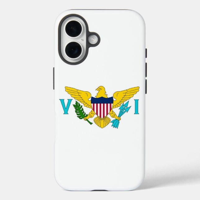 Apple iPhone 16 Hülle, Flagge der Jungferninseln Case-Mate iPhone Hülle (Rückseite)
