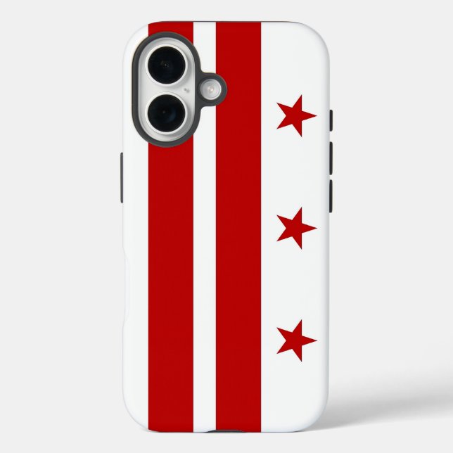Apple iPhone 16 Hülle, Washington DC Flagge Case-Mate iPhone Hülle (Rückseite)