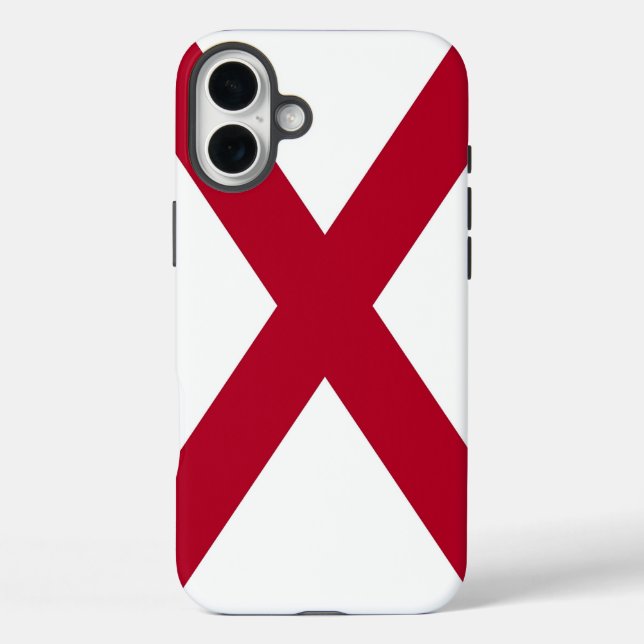 Apple iPhone 16 Plus Case-Mate, Alabama-Flagge Case-Mate iPhone Hülle (Rückseite)