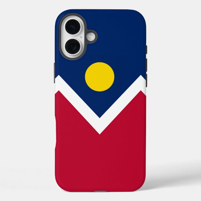 Apple iPhone 16 Plus Case-Mate, Denver-Flagge Case-Mate iPhone Hülle (Rückseite)