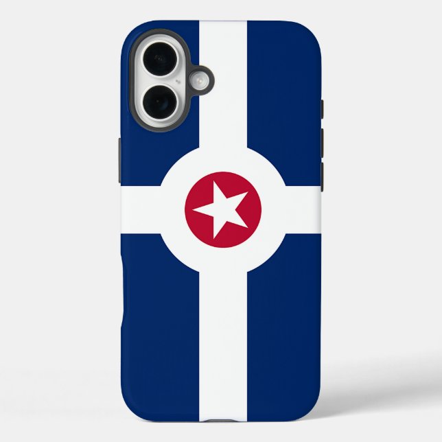 Apple iPhone 16 Plus Case-Mate Indianapolis Flagge Case-Mate iPhone Hülle (Rückseite)