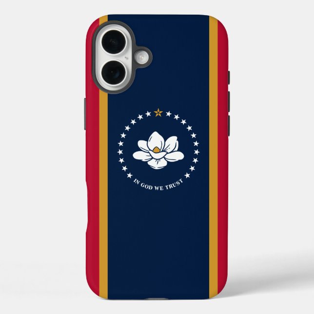 Apple iPhone 16 Plus Case-Mate Mississippi-Flag Hülle (Rückseite)