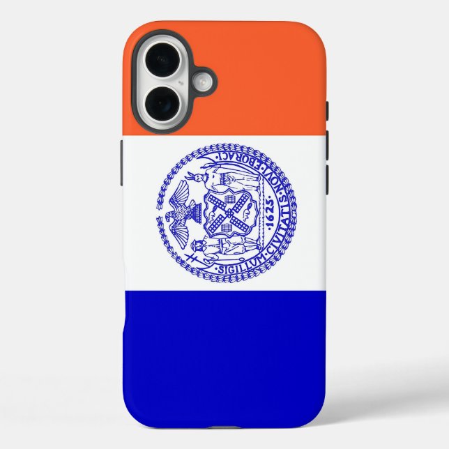 Apple iPhone 16 Plus Case-Mate New York Flagge Case-Mate iPhone Hülle (Rückseite)