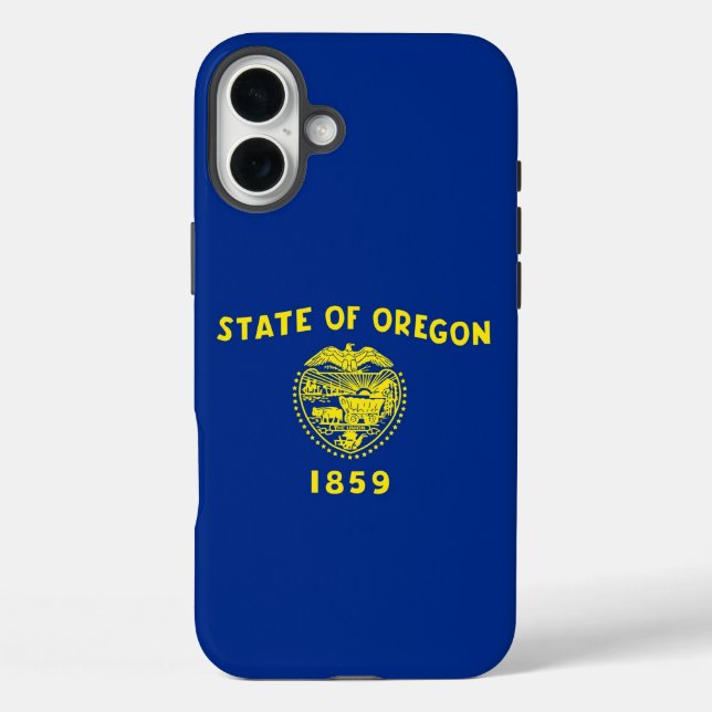 Apple iPhone 16 Plus Case-Mate, Oregon-Flagge Case-Mate iPhone Hülle (Rückseite)