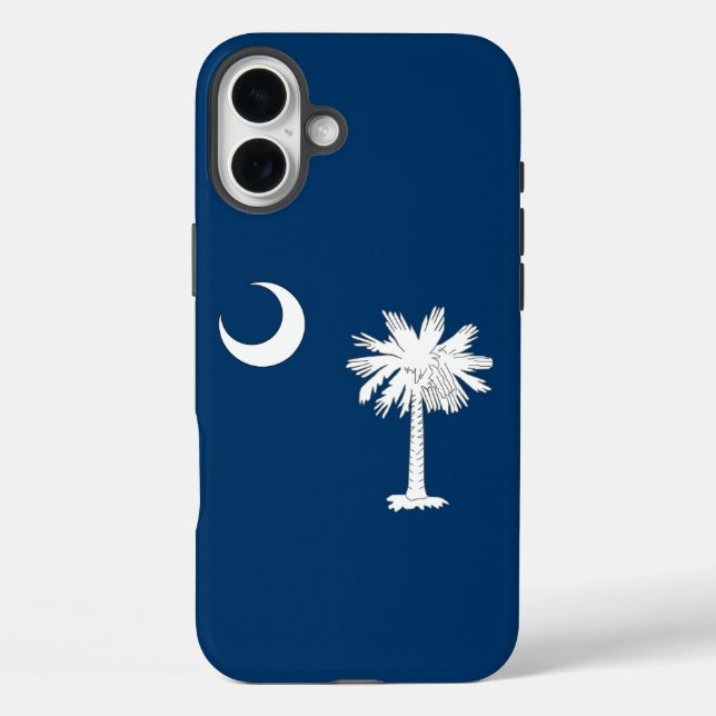Apple iPhone 16 Plus Case-Mate South Carolina Flag Hülle (Rückseite)