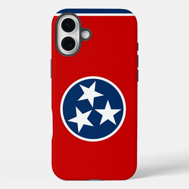 Apple iPhone 16 Plus Case-Mate Tennessee-Flagge Hülle (Rückseite)
