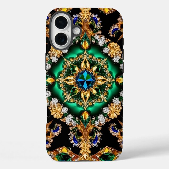 Apple iPhone 16 Plus Mate, Brasilien Farben Case-Mate iPhone Hülle (Rückseite)