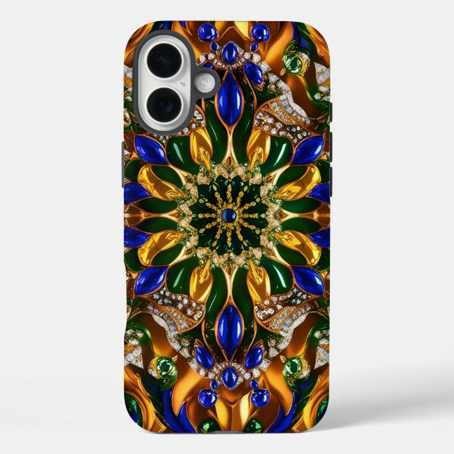 Apple iPhone 16 Plus Mate, Brasilien Farben Case-Mate iPhone Hülle (Rückseite)