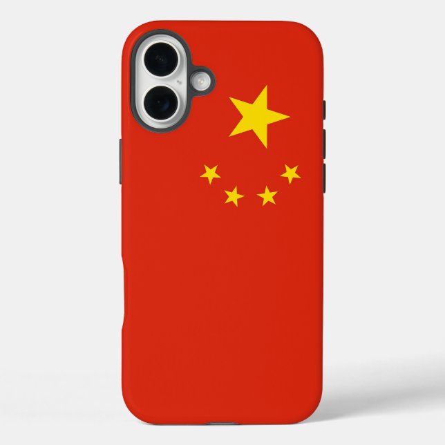Apple iPhone 16 Plus Mate, China-Flagge Case-Mate iPhone Hülle (Rückseite)