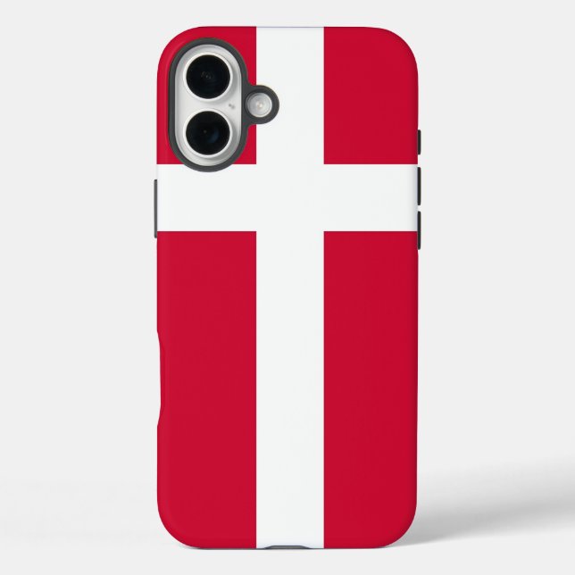 Apple iPhone 16 Plus Mate, Dänemark-Flagge Case-Mate iPhone Hülle (Rückseite)
