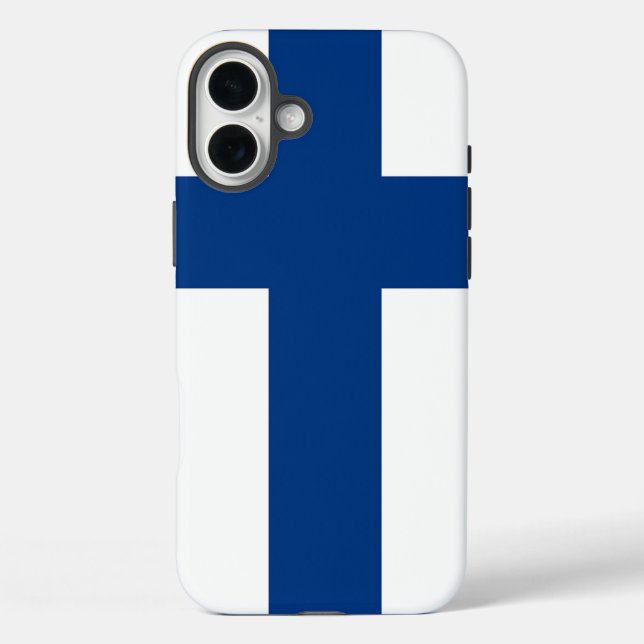 Apple iPhone 16 Plus Mate, Finnland Flagge Case-Mate iPhone Hülle (Rückseite)