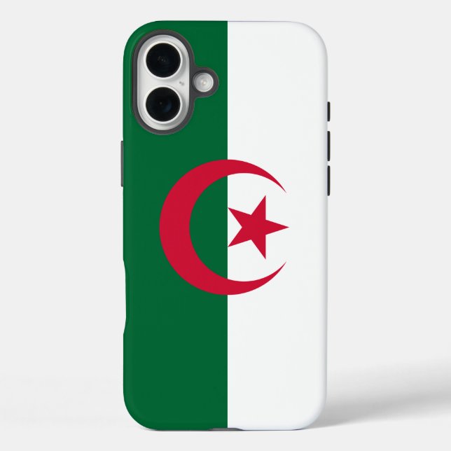 Apple iPhone 16 Plus Mate, Flagge von Algerien Case-Mate iPhone Hülle (Rückseite)