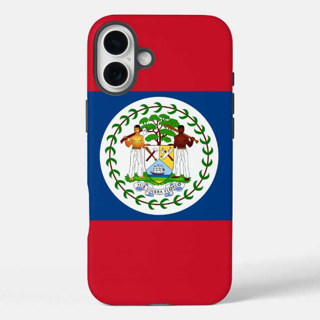 Apple iPhone 16 Plus Mate, Flagge von Belize Case-Mate iPhone Hülle (Rückseite)