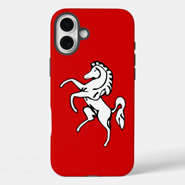 Apple iPhone 16 Plus Mate, Kent County-Flagge Case-Mate iPhone Hülle (Rückseite)