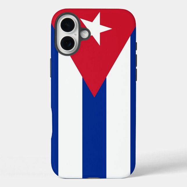 Apple iPhone 16 Plus Mate, kubanische Flagge Case-Mate iPhone Hülle (Rückseite)