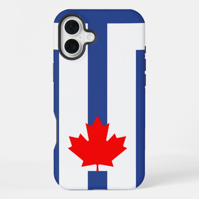 Apple iPhone 16 Plus Mate, Toronto-Flagge Hülle (Rückseite)