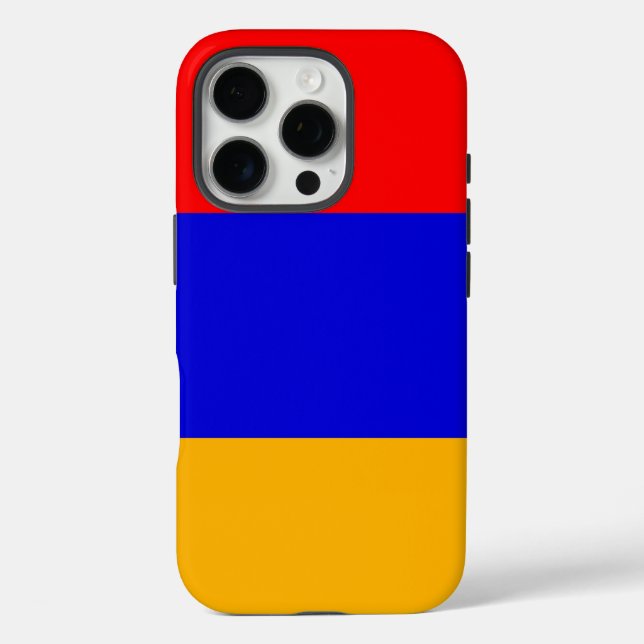 Apple iPhone 16 Pro Case-Mate, Armenien-Flagge Case-Mate iPhone Hülle (Rückseite)
