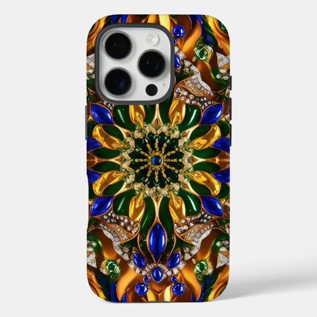 Apple iPhone 16 Pro Case-Mate, Brasilien Farben Case-Mate iPhone Hülle (Rückseite)