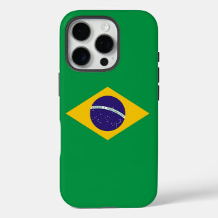 Apple iPhone 16 Pro Case-Mate, Brasilien-Flagge Hülle
