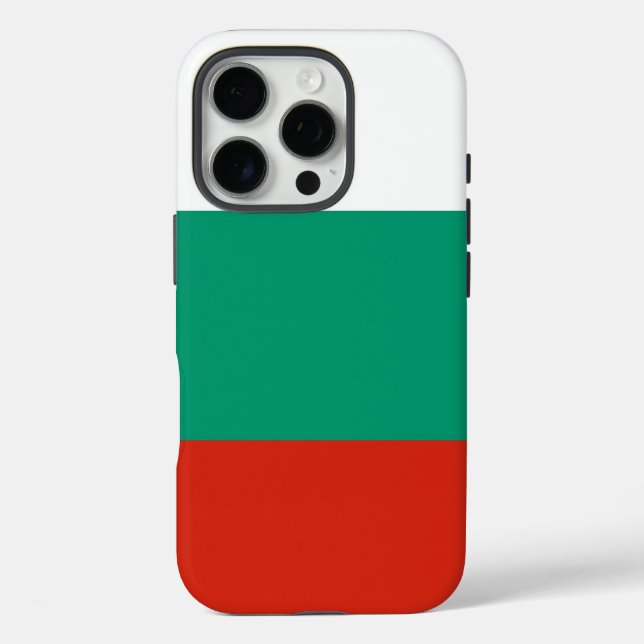Apple iPhone 16 Pro Case-Mate, bulgarische Flagge Case-Mate iPhone Hülle (Rückseite)