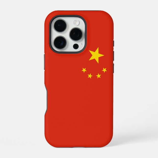 Apple iPhone 16 Pro Case-Mate, China-Flagge Hülle (Rückseite)