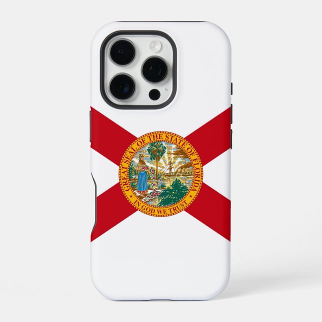 Apple iPhone 16 Pro Case-Mate, Flagge von Florida Hülle (Rückseite)
