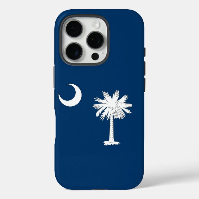 Apple iPhone 16 Pro Case-Mate, Flagge von South Ca Case-Mate iPhone Hülle (Rückseite)