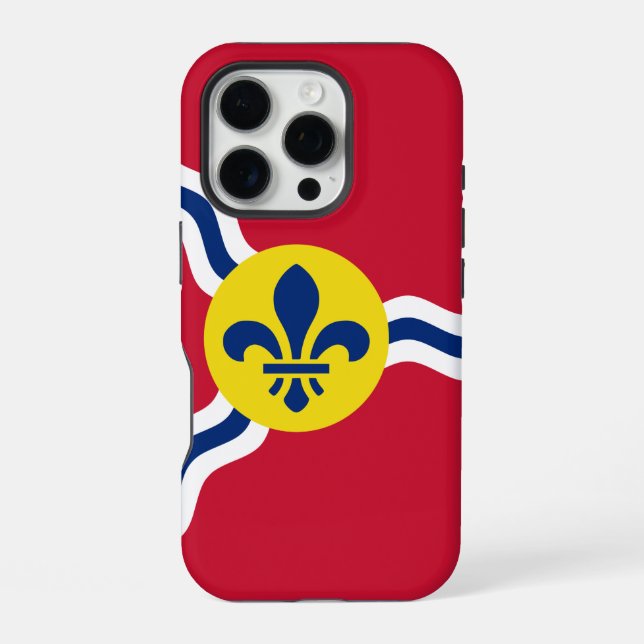 Apple iPhone 16 Pro Case-Mate, Flagge von St. Loui Hülle (Rückseite)