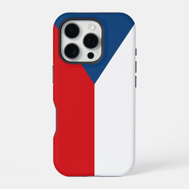 Apple iPhone 16 Pro Case-Mate, Flagge von Tschechi Hülle (Rückseite)