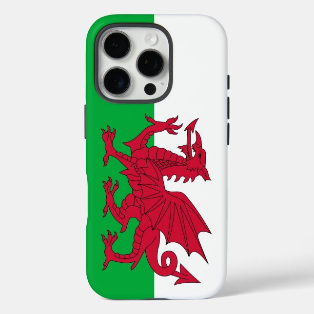 Apple iPhone 16 Pro Case-Mate, Flagge von Wales Case-Mate iPhone Hülle (Rückseite)