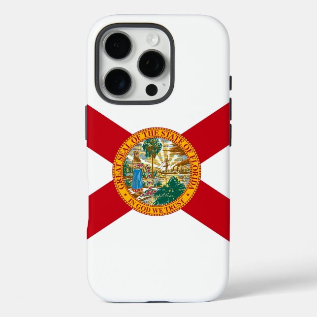 Apple iPhone 16 Pro Case-Mate, Florida-Flagge Case-Mate iPhone Hülle (Rückseite)