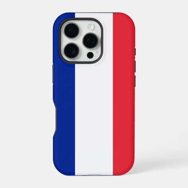 Apple iPhone 16 Pro Case-Mate, Frankreich-Flagge Hülle (Rückseite)