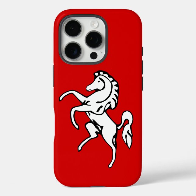 Apple iPhone 16 Pro Case-Mate, Kent County-Flagge Case-Mate iPhone Hülle (Rückseite)