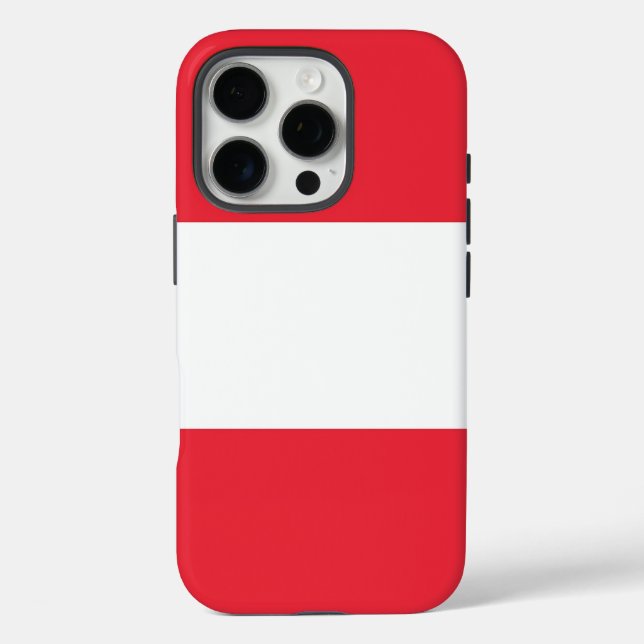 Apple iPhone 16 Pro Case-Mate, Österreich-Flagge Case-Mate iPhone Hülle (Rückseite)