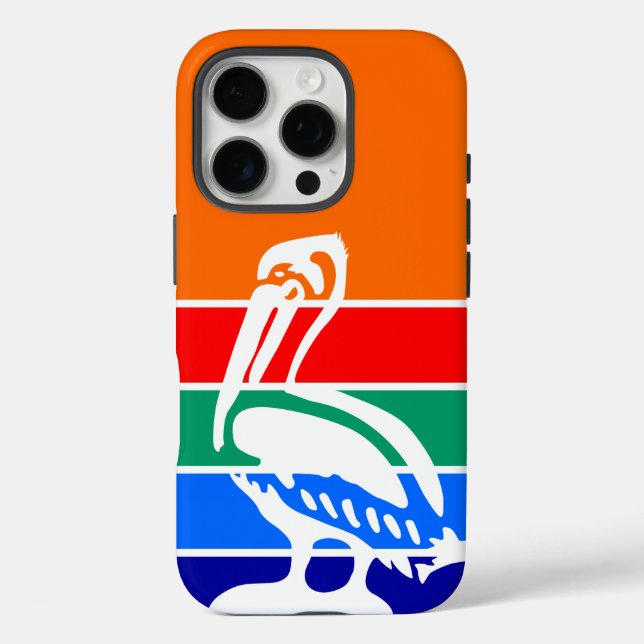 Apple iPhone 16 Pro Case-Mate, St. Petersburg Flag Case-Mate iPhone Hülle (Rückseite)