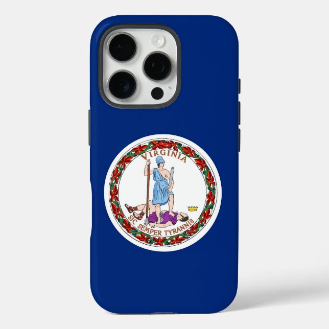 Apple iPhone 16 Pro Hülle, Flagge des Bundesstaate Case-Mate iPhone Hülle (Rückseite)