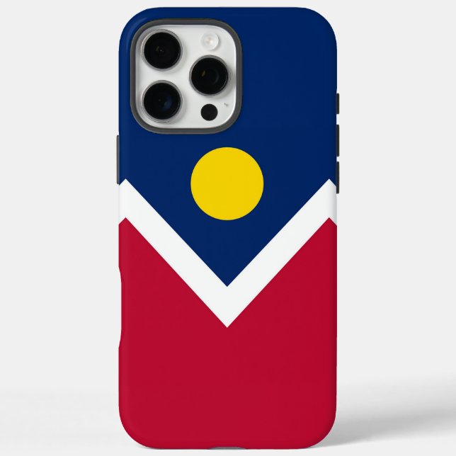 Apple iPhone 16 Pro Max Fall, Denver Flag Case-Mate iPhone Hülle (Rückseite)