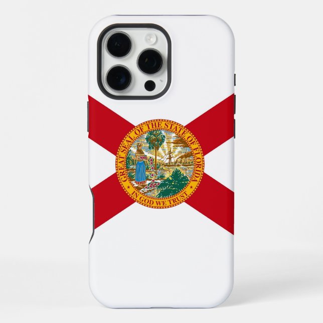 Apple iPhone 16 Pro Max Fall, Florida Flag Hülle (Rückseite)
