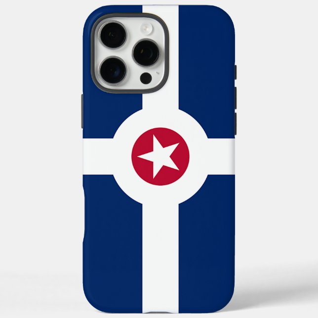 Apple iPhone 16 Pro Max Fall, Indianapolis Flag Case-Mate iPhone Hülle (Rückseite)