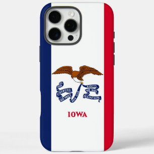 Apple iPhone 16 Pro Max Fall, Iowa-Flagge Hülle