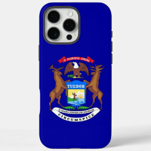 Apple iPhone 16 Pro Max Fall, Michigan-Flagge Hülle